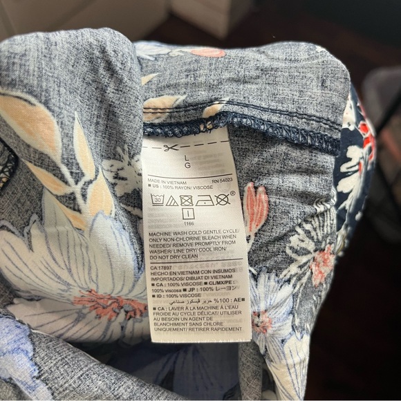 Old navy 3/4 sleeve multicolor floral dress size large - Picture 14 of 15